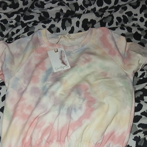 Jessica Simpson Kids Tie-Dye Matching Set - Pink, Blue, Yellow - Picture 3 of 8